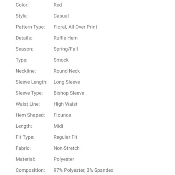 NEW Floral Print Lantern Sleeve Dress - Picture 4 of 16